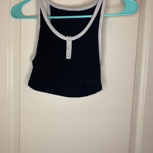 Forever 21 | Tops | Forever 2 Black And White Cropped Top | Poshmark